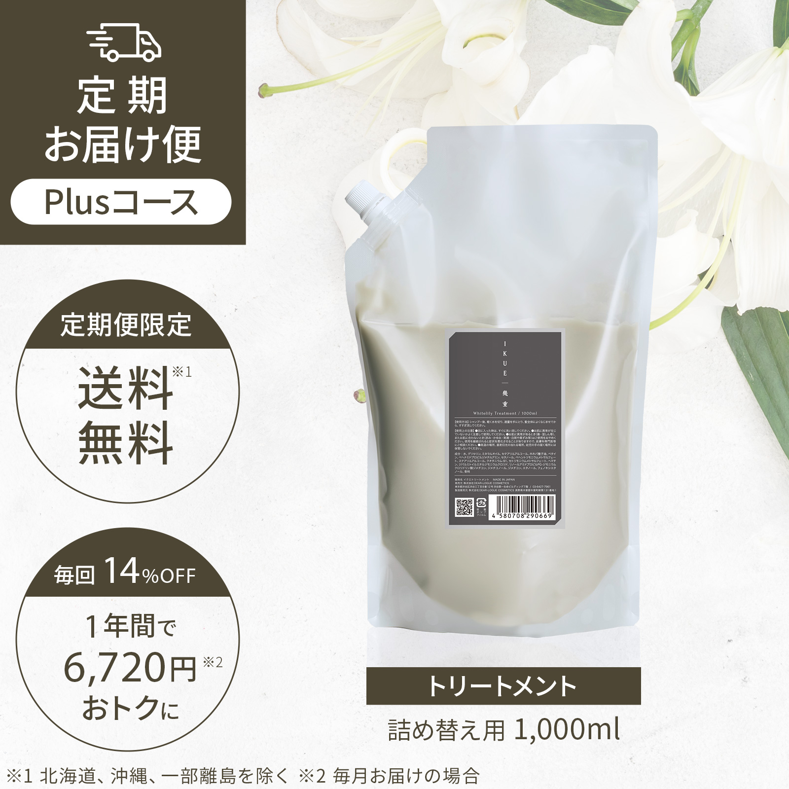 定期便 Plusコース IKUE | 幾重 トリートメント